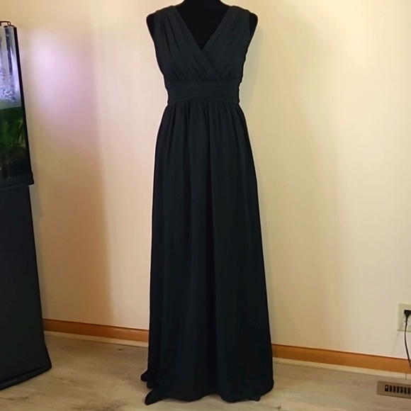 Rose happy prom or evening gown sleeveless size S to M - Picture 1 of 9